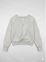 Bucketlist Criss Cross Back Sweatshirt - IT10041A