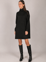 Before You Collection P. Cill Butter Modal LS Mockneck Mini Dress - PD30174-C