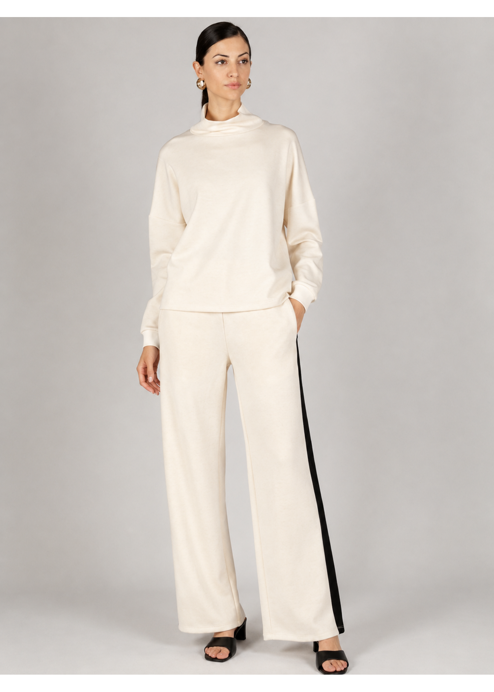 Before You Collection P.Cill Butter Modal Cowl Neck LS Top - PT10457-B