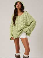 LeLis Cable Knit Sweater Top - PWT7177