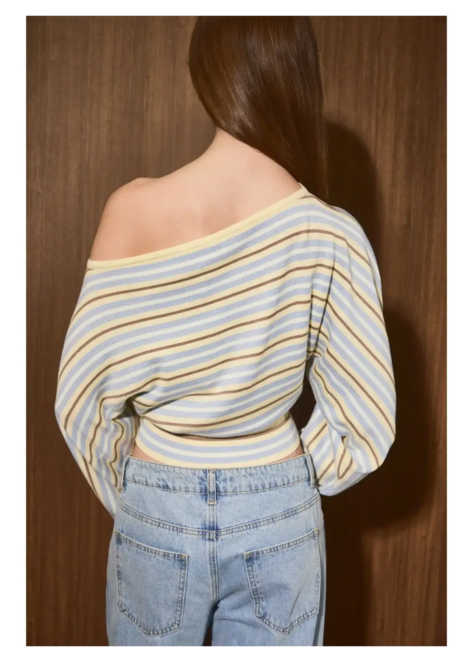 LeLis Boat Neck Dolman Sleeve Top SWT3535-2