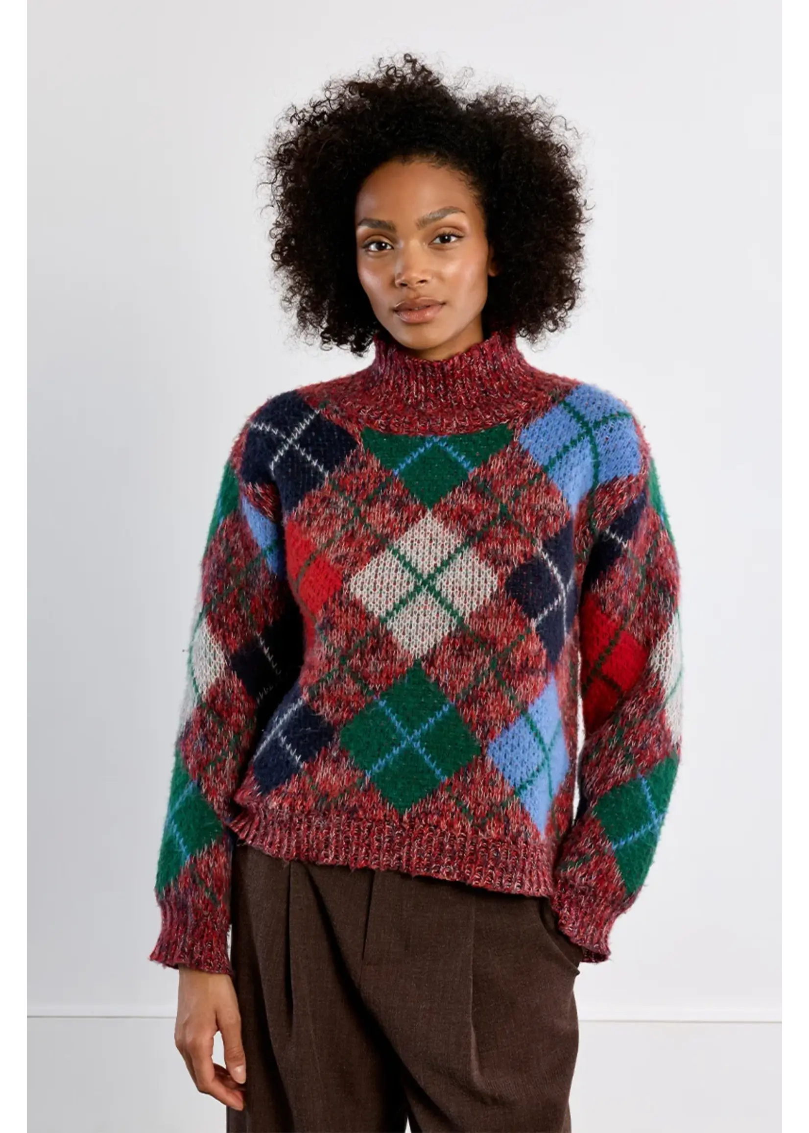 Molly Bracken Plaid Sweater - LAL715EH