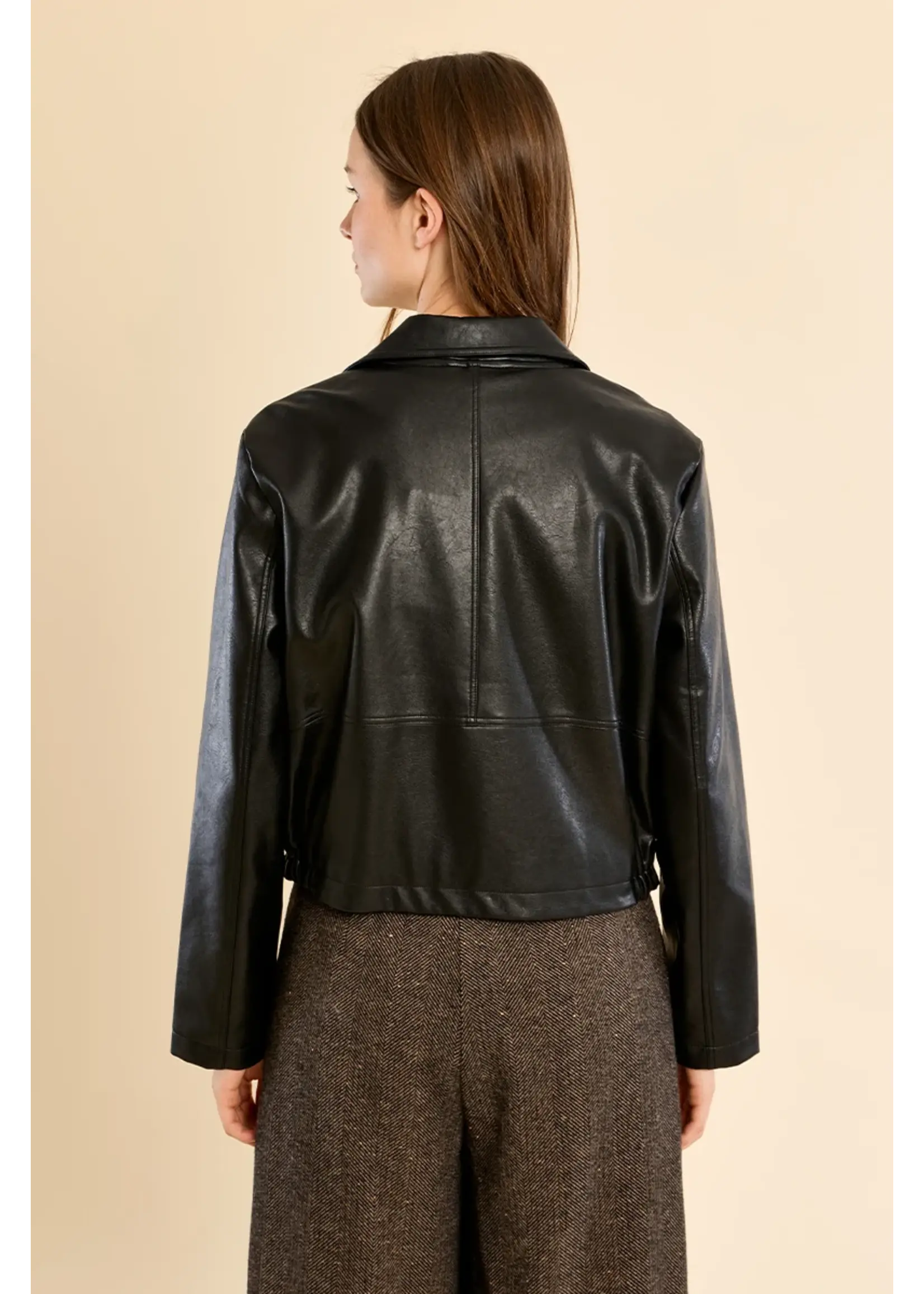Molly Bracken Faux Leather Jacket - T2266EH