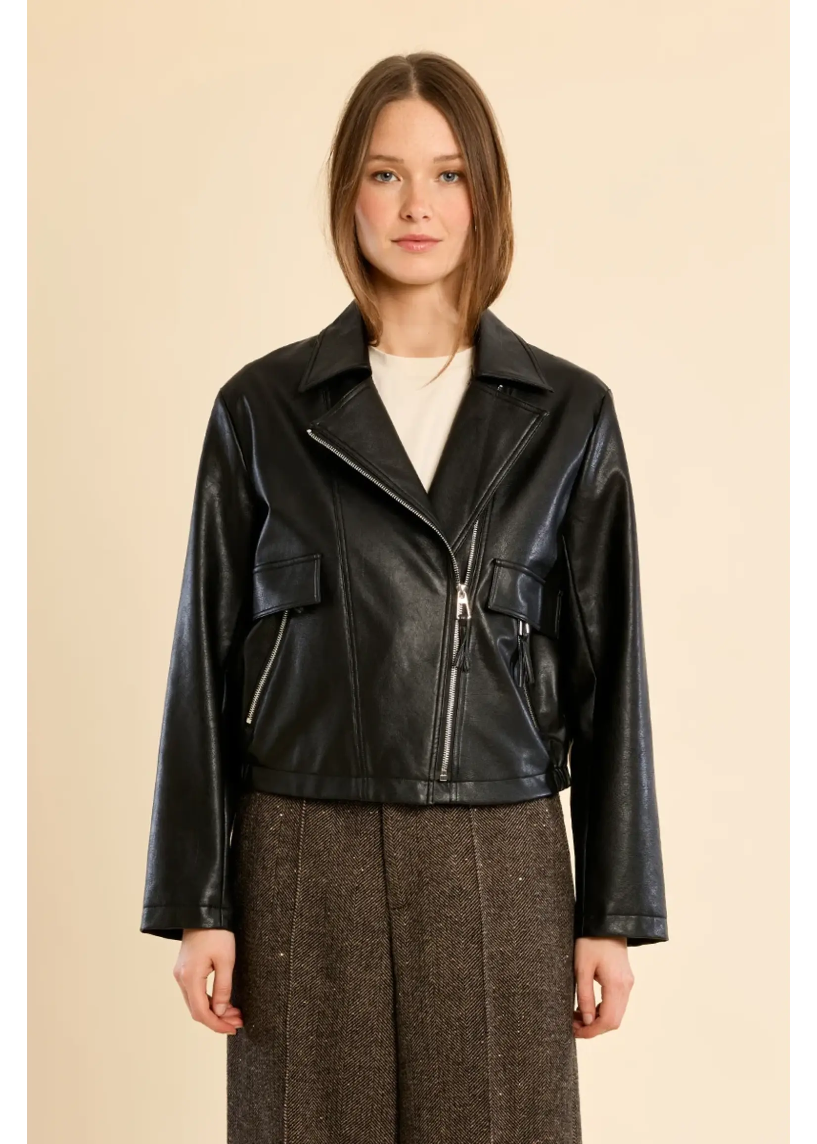 Molly Bracken Faux Leather Jacket - T2266EH
