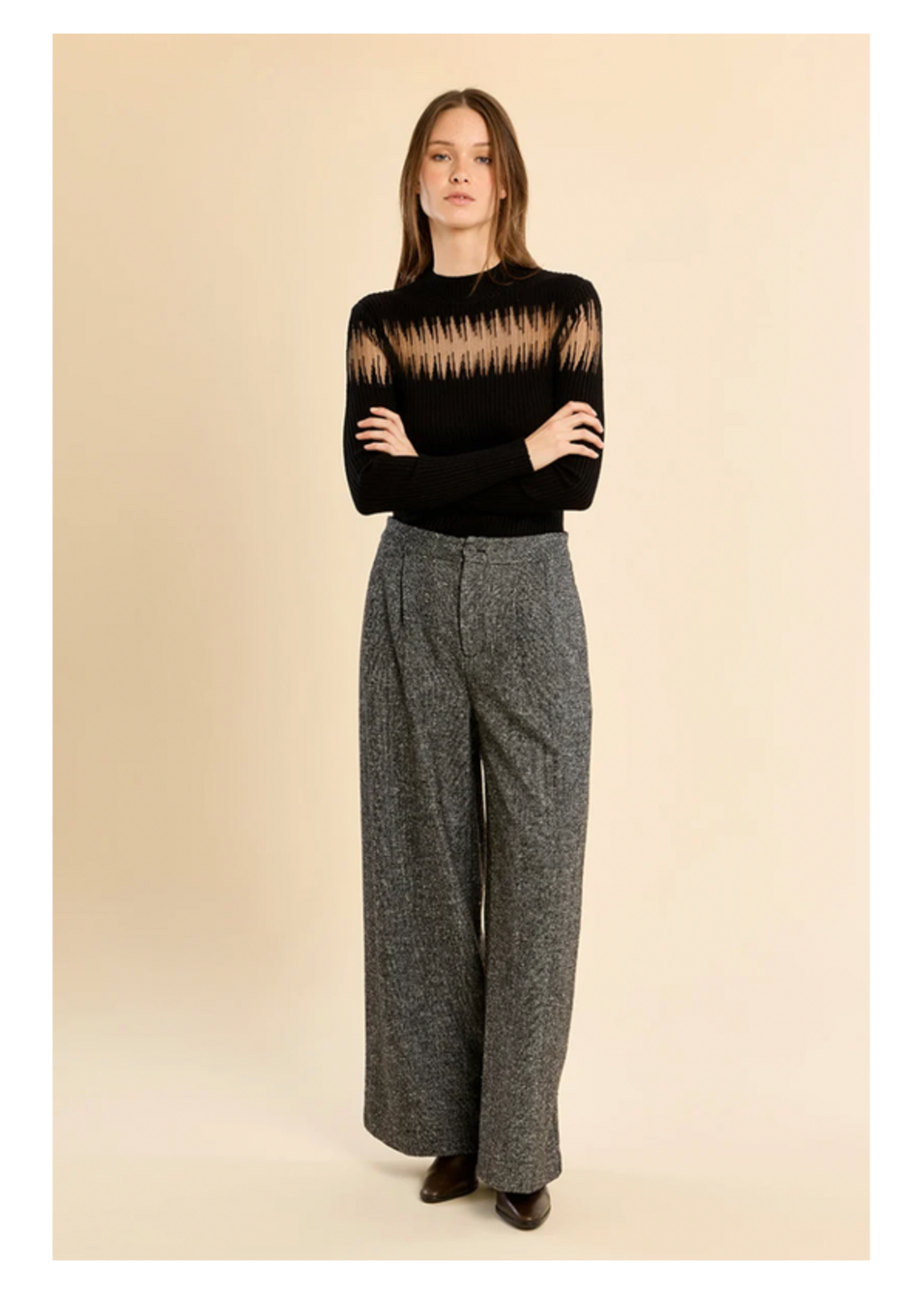 Molly Bracken Fine Ribbed Sweater - T2323EH
