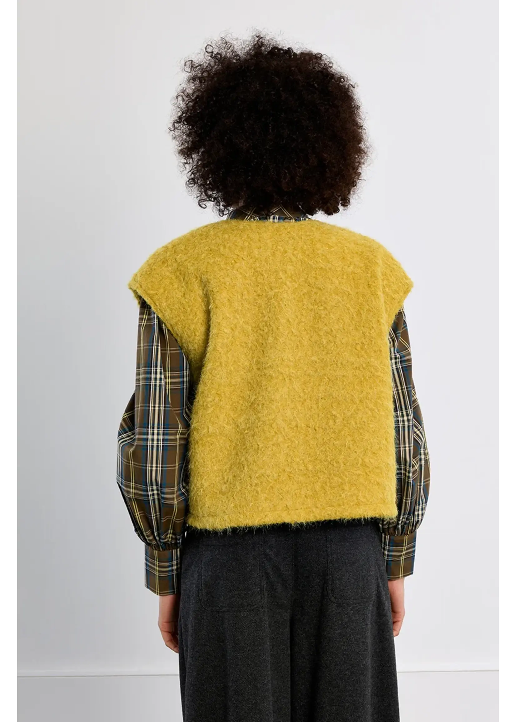 Molly Bracken Oversized Terry Knit Vest - TL437AEH