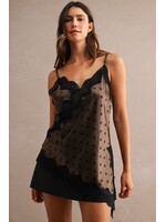 Mable Polka Dot Lace Trim Cami - MT2359A