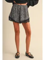 Klesis Sequin Lace Trim Shorts - IP1543-A