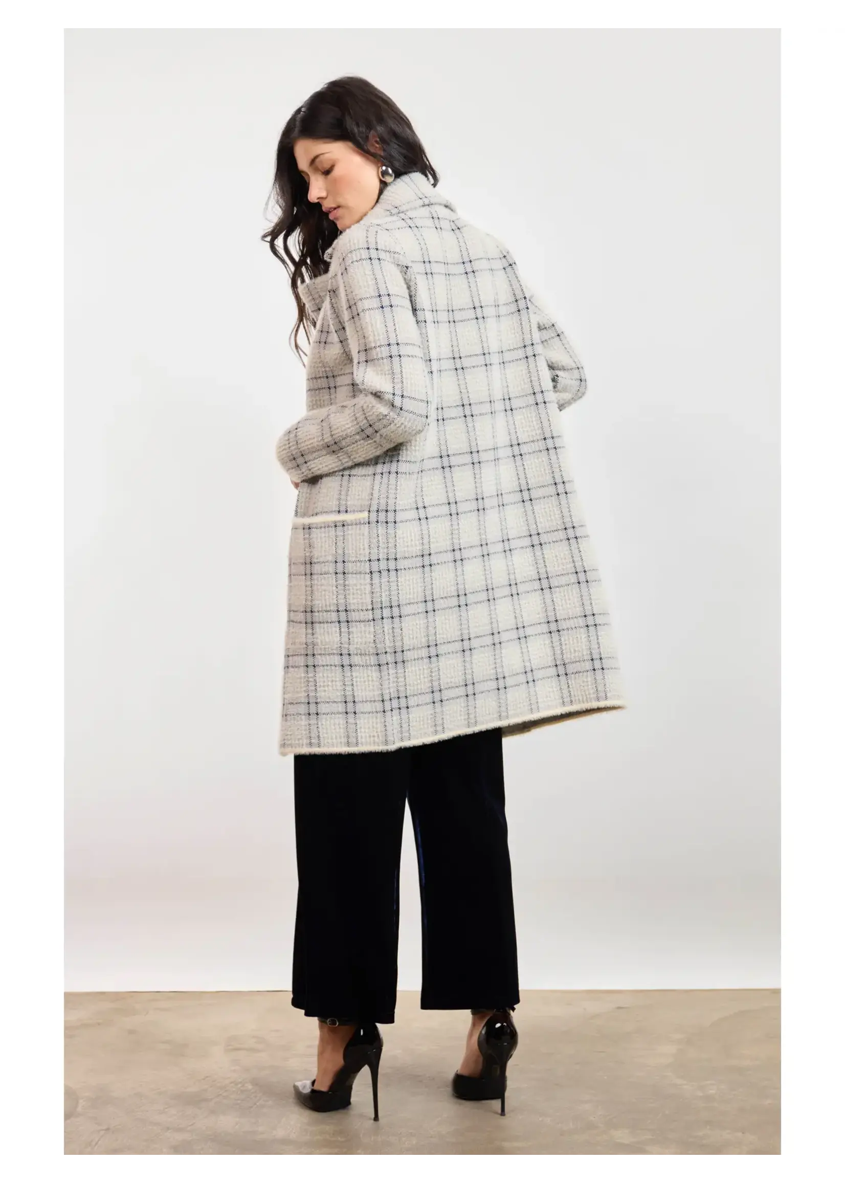 Sage The Label Marlo Plaid Coat - LJ4532