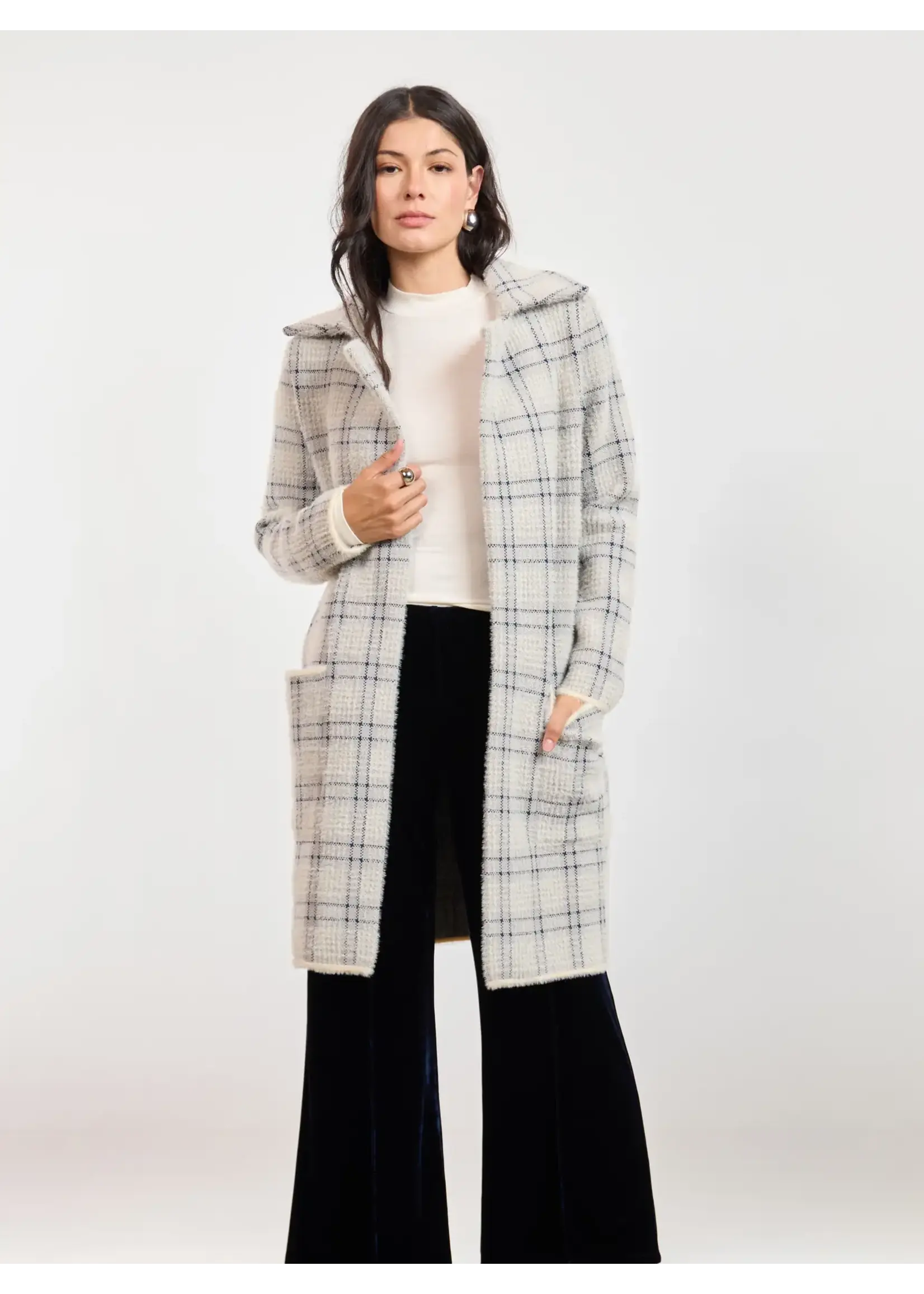 Sage The Label Marlo Plaid Coat - LJ4532