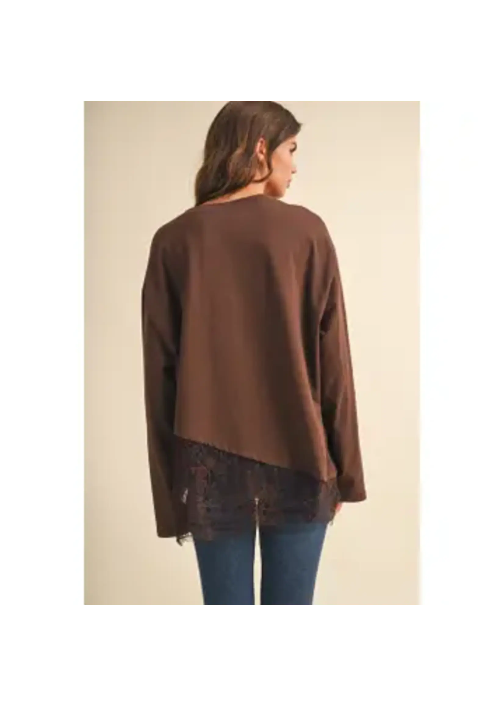Klesis Asymetric Lace LS Top - IT4830