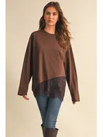 Klesis Asymetric Lace LS Top - IT4830