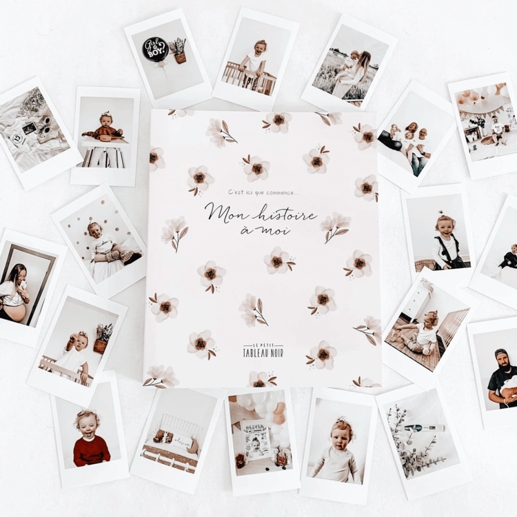 Le Petit Tableau Noir LIVRE DE BÉBÉ FLEURS LE PETIT TABLEAU NOIR