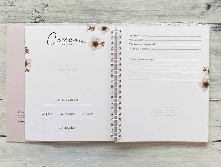 Le Petit Tableau Noir LIVRE DE BÉBÉ FLEURS LE PETIT TABLEAU NOIR