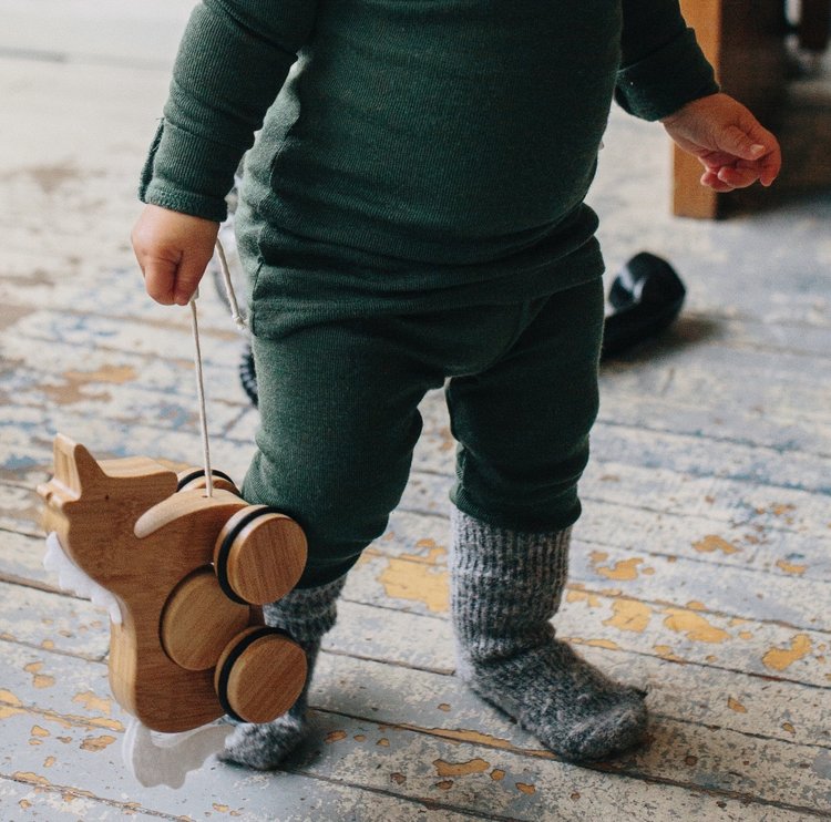 Kinderfeets ANIMAUX TIRE & POUSSE BAMBOU KINDERFEETS