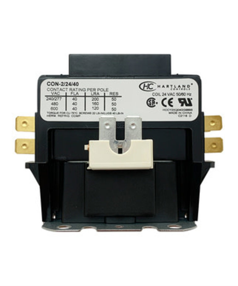 DiversiTech 1P 24V 40A CONTACTOR W/SHUNT