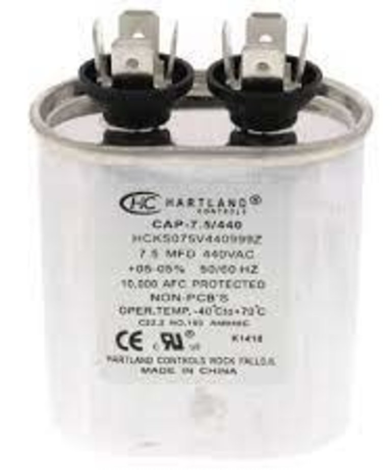 DiversiTech 7.5 MFD 370/440V OVAL RUN CAPACITOR