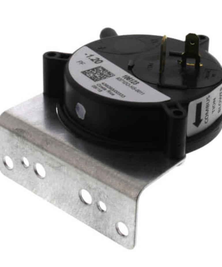 DiversiTech Pressure Switch Air 1.20 Inch Water Column On Fall Single Pole Normally Open