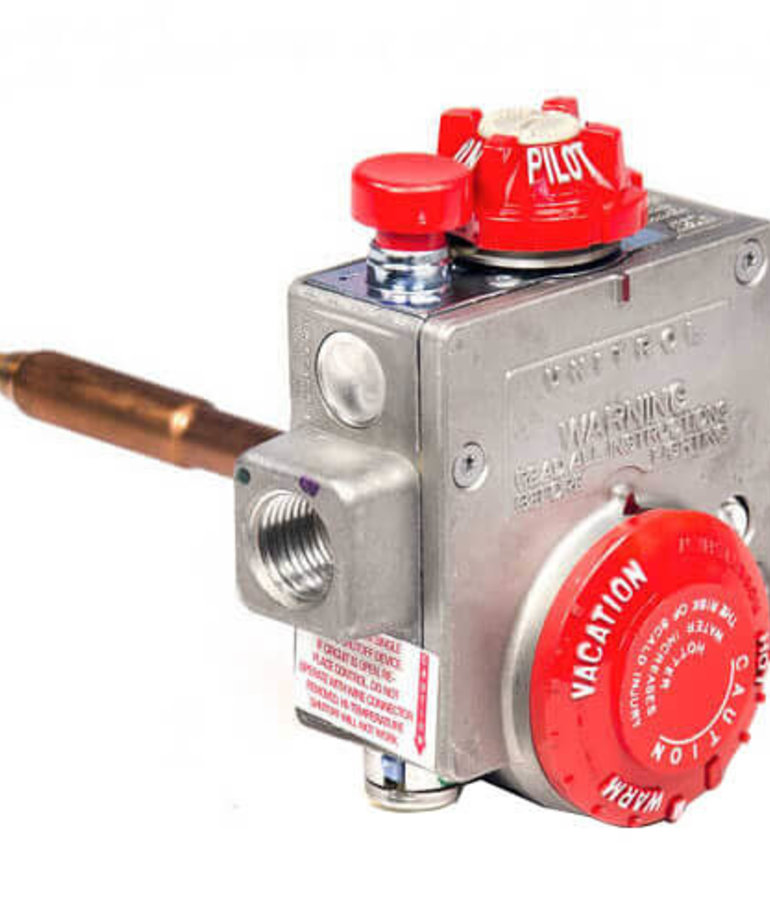 DiversiTech RBS110-326 1/2" Water Heater Natural Gas Valve 88,000 BTU W/1-3/8" Shank 3.5" WC