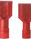 DiversiTech Assorted 20 PCS Male & Female Disconnect Terminal, 600 V, 22 to 16 AWG Wire, 1/4 in Stud, Vinyl Insulation, Red