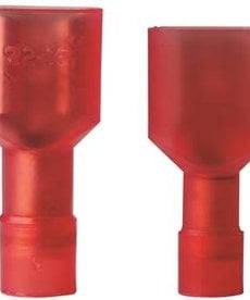 DiversiTech Assorted 20 PCS Male & Female Disconnect Terminal, 600 V, 22 to 16 AWG Wire, 1/4 in Stud, Vinyl Insulation, Red