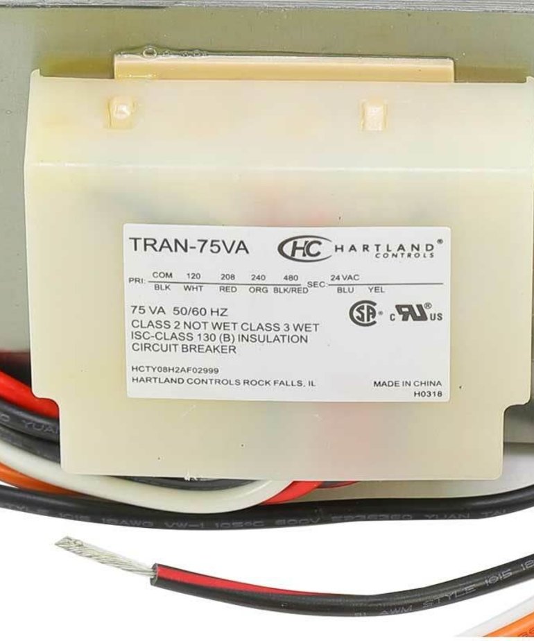 Hartland 120-208-240-480/24V 75VA TRANSFORMER LDS