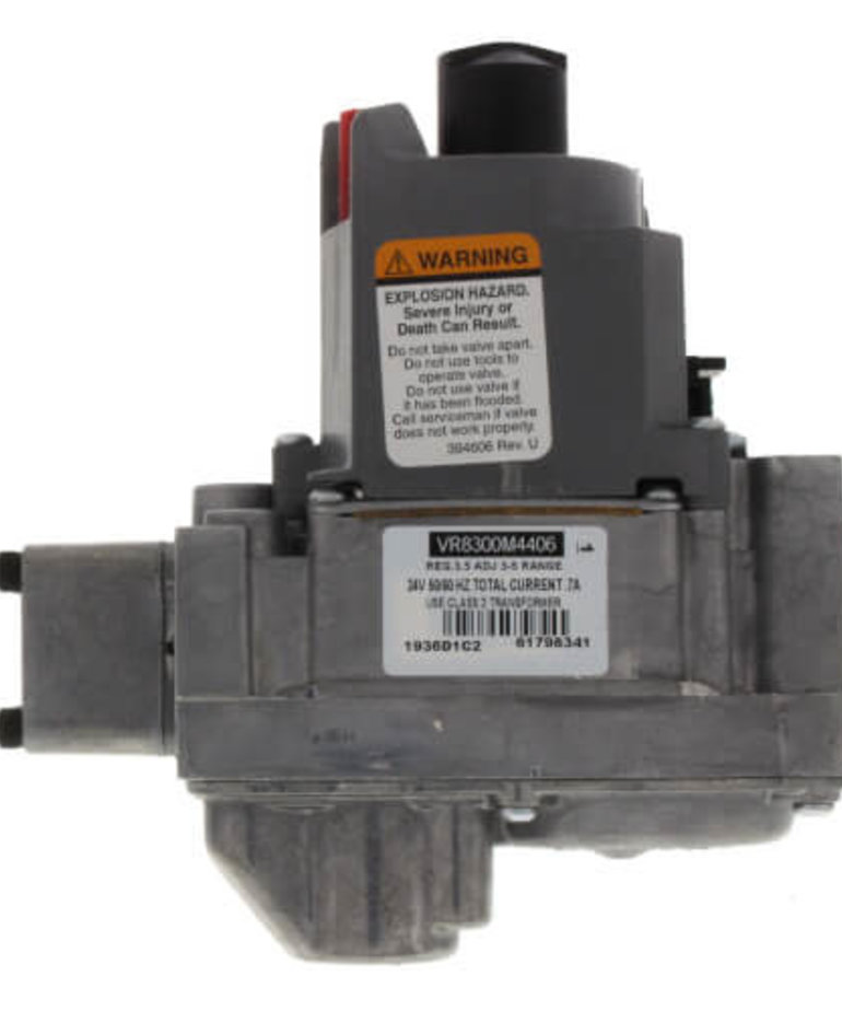 DiversiTech HONVR8300M4406 24v Standing Pilot Gas Valve, Includes LP Kit & Two 3/4" X 1/2" Reducer Bushings
