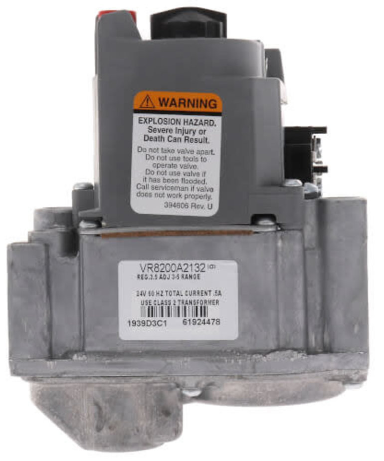 DiversiTech 24v Standing Pilot Natural Gas Valve 1/2" X 1/2" 130,000 BTU