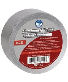 INTERTAPE POLYMER IPG 9201 Foil Tape, 30 yd L, 2 in W, Aluminum Backing