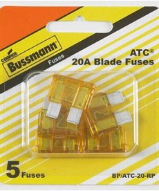DiversiTech Bussmann BP/ATC-5-RP Blade Fuse, 32 VDC, 5 A, 1 kA Interrupt