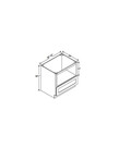 Evercraft Cabinetry Charleston White Wall Microwave Cabinet 30W x 30H x 21D