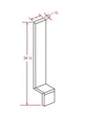 Evercraft Cabinetry SW-BF336 Base Filler 3W x 36H