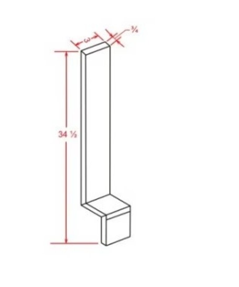Evercraft Cabinetry SW-BF336 Base Filler 3W x 36H