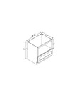 Evercraft Cabinetry Shaker White Wall Microwave Cabinet 30W x 30H x 21D