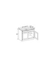 Evercraft Cabinetry Shaker White Base 30W - 1 Drawer 2 Door 1 Shelf