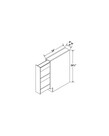 Evercraft Cabinetry Shaker White Base Spice Rack 9W