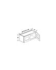 Evercraft Cabinetry Shaker White Wall 30W x 18H - 2 Door