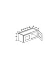 Evercraft Cabinetry Navy Blue NB-W3630
