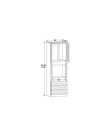 Evercraft Cabinetry Shaker White Oven Cabinet 30W x 84H - Double Oven