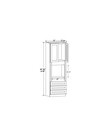 Evercraft Cabinetry Shaker White Oven Cabinet 33W x 84H - Double Oven