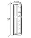 Evercraft Cabinetry Shaker White Wall Pantry 24W x 84H x 24D
