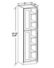Evercraft Cabinetry Wall Pantry - 24"W X 84"H X 24"D - 4D, 5S, Shaker 4D, Slab 2D, Box Bb-U248424 Regular For Shaker Door Set ,Box Bb-U248424F For Slab Door Set.