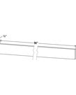 Evercraft Cabinetry Shaker White Toe Kick 4-3/8" x 96"