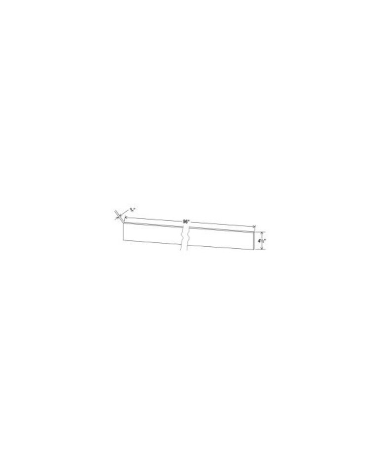 Evercraft Cabinetry Shaker White Toe Kick 4-3/8" x 96"
