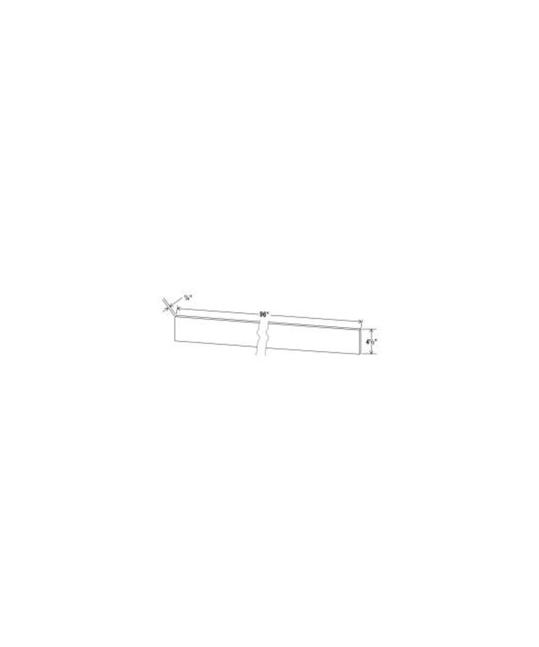 Evercraft Cabinetry Shaker White - Toe Kick 8' Plywood - 1/4"D X 4 1/2"H X 96"W