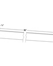 Evercraft Cabinetry Shaker White Toe Kick 4-3/8" x 96"