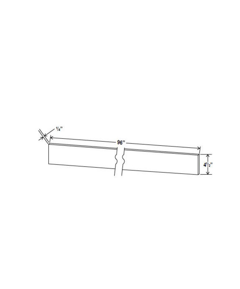 Evercraft Cabinetry Navy Blue Toe Kick 4-3/8" x 96"