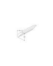 Evercraft Cabinetry Shaker White - Crown Moulding - 2-1/8"D X 1 7/8"H X 96"W