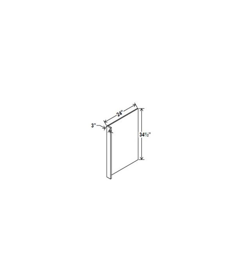 Evercraft Cabinetry Navy Blue Dishwasher Panel