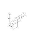 Evercraft Cabinetry Shaker White Crown Molding Cove 4-1/2" x 96"